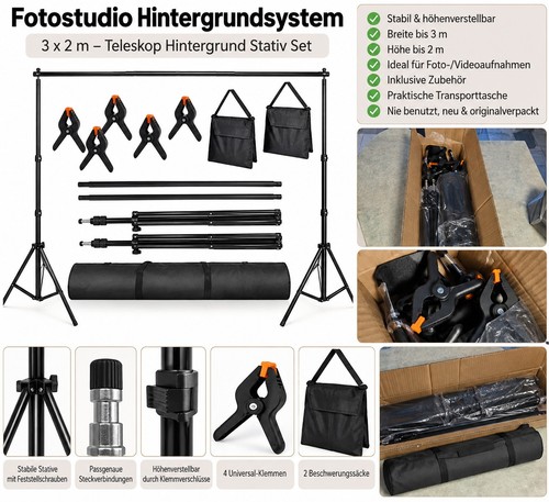 Fotostudio hintergrundsystem - fotostudio,