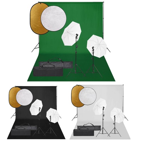 Fotostudio set mit beleuchtung - set,